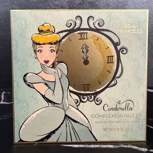 New Disney Princess Cinderella Complexion Palette Highlighter Bronze Blush 6"x6"